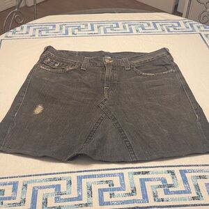 True Religion Charcoal Mini Skirt